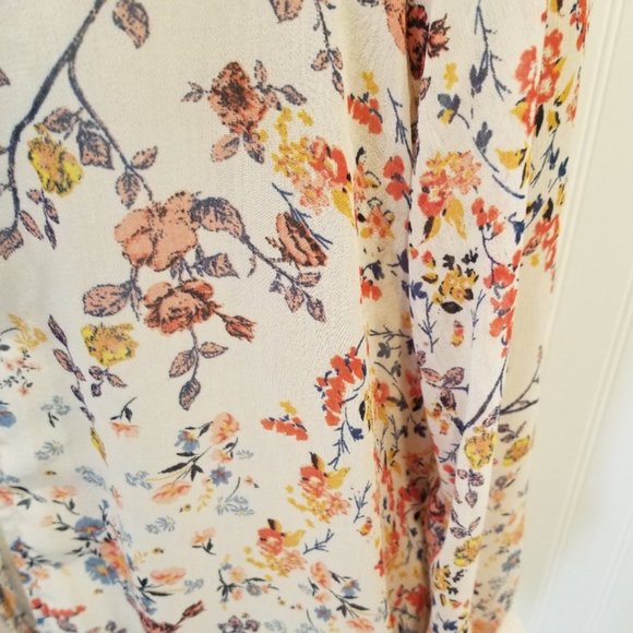 Bohemian Floral Lace Sheer Kimono Size Small - Picture 3 of 6